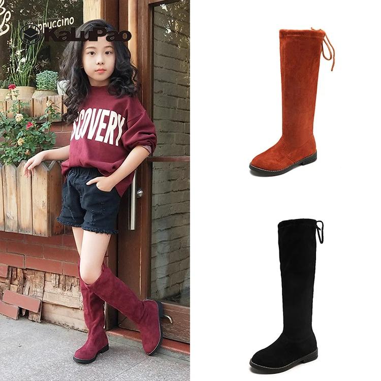 Vaikai mergina batai 2020 m. rudenį ir žiemą mergaitė kelio ilgi batai mergaitė princesė vaikai aukštos vaikams, batai vaikams, juoda ruda raudona