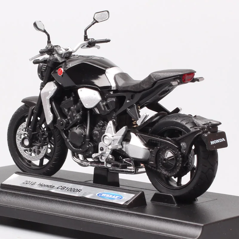 Vaikų 1:18 mastelis Welly 2018 Honda CB1000R dviratį motociklą rasės moto Diecasts & Žaislinės Transporto priemonės modelio miniatiūra surinkimo