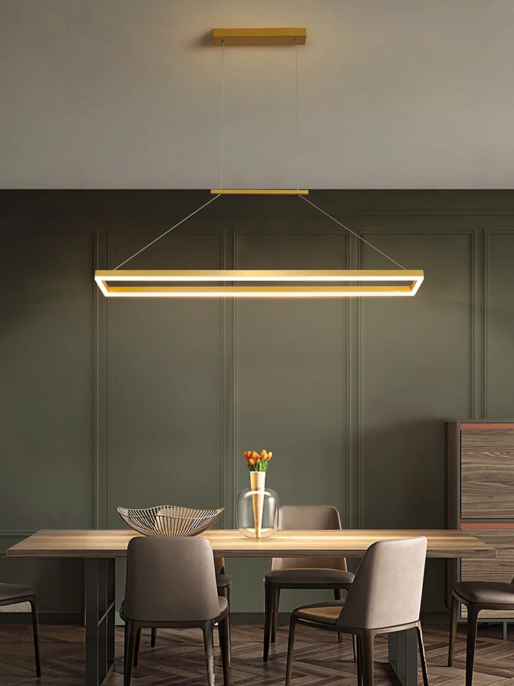 Valgomasis liustra Šiaurės prabanga minimalistinio modernaus minimalistinio office juostelės šviesos visą parą baras, valgomasis LED lempos