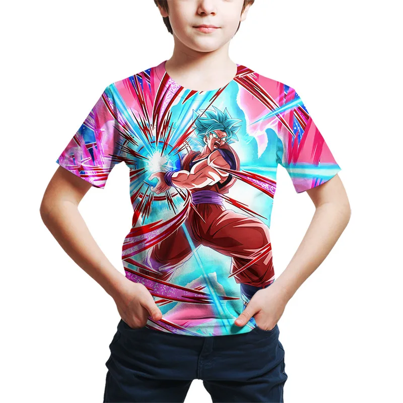 Vasaros nauji vaikiški marškinėliai 3D spausdinimo animaciją, modelis T-shirt unisex marškinėliai poliesterio O-Kaklo marškinėliai Topai boy shirt yra