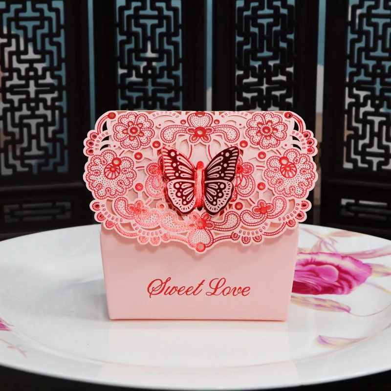 Vestuvių Saldainių Dėžutė Kūrybos Tuščiaviduriai Raižyti Kartus Butterfly Vestuvių Dovanų Dėžutėje Kinijos Vestuvių Išskirtinį Saldainių Dėžutė Vestuves