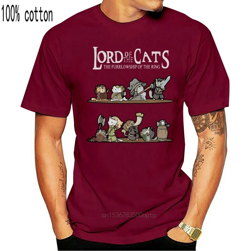 Vyrai Juokingi Marškinėliai Mados marškinėlius Viešpats Katės furrlowship žiedo Moterys t-shirt