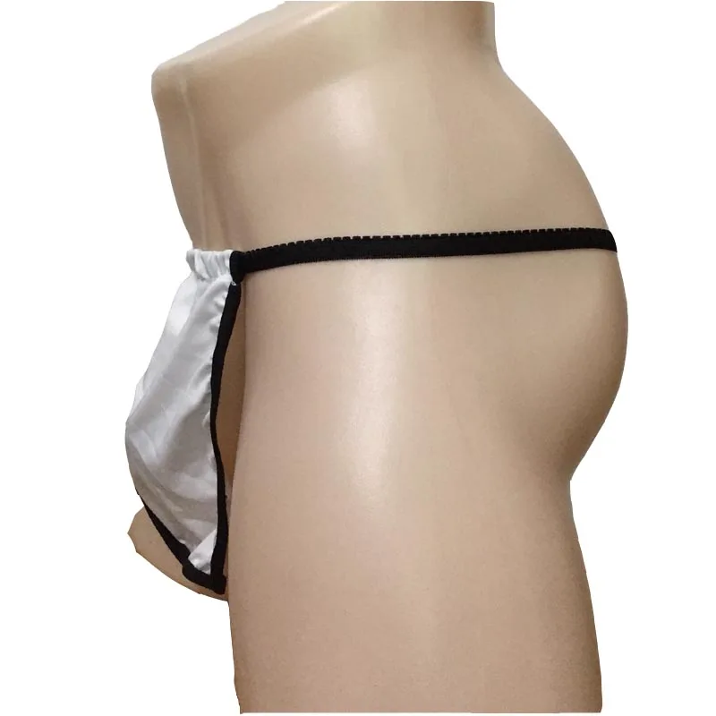Vyrai, Seksualus apatinis Trikotažas Apsējs Žemas Augimas Atidaryti Sėdmenų G-string Thong Japonų Stiliumi, su Vidiniu Gaidys Žiedas Bikini Underwear
