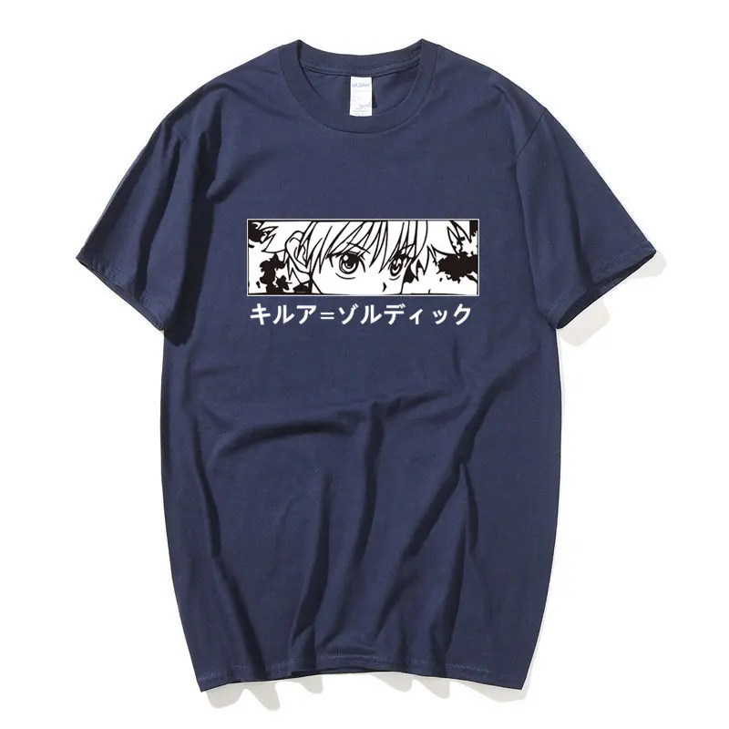 Vyrų Marškinėliai Individualizuotas, Hunter X Hunter Anime marškinėliai Atsitiktinis Marškinėlius trumpomis Rankovėmis Viršuje Tee Plius Dydis Harajuku Streetswear