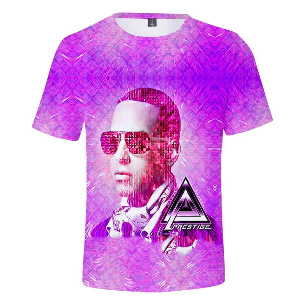 WAWNI Daddy Yankee Unisex Mados trumpomis Rankovėmis Marškinėlius Harajuku Hip-Hop Streetwear Laisvalaikio Poliesteris Harajuku Tee Marškinėliai 2020 m.
