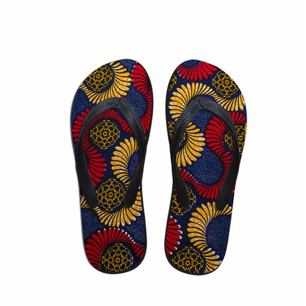 WHEREISART Afrikos Stiliaus Moterų Vasaros Fifo Afro Genčių Dizaino Paplūdimio Šlepetės Atsitiktinis Butas Sandalai, Batai moterims