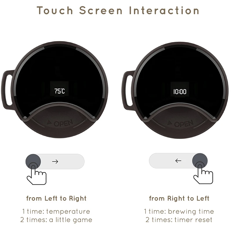 Xiaomi Kisskissfish Moka Nerūdijančio Smart Kavos Puodelį, Terminio Vakuuminio Vandens Butelis App Rmote Kontrolės Jautri Temperatūros Jutiklis