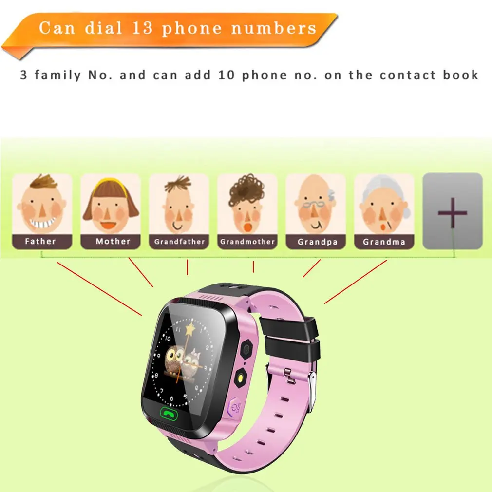 Y03 Smart Žiūrėti Vaikai Daugiafunkcį Skaitmeninį Laikrodį Vaikams Laikrodis Kūdikių Laikrodžiai Su Nuotolinio SOS Skambučio Kamera Vaikams Dovanų Dėžutė