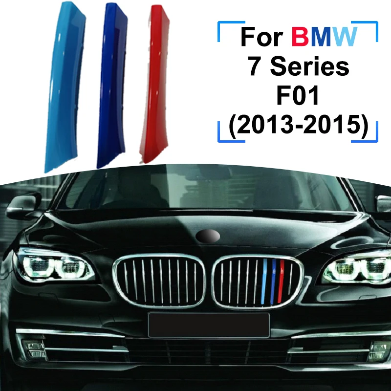 ZEMAR 3pcs ABS BMW yra f01 F02 G11 G12 7 Serijos Automobilių Lenktynių Grotelės, Juostelės Apdaila Įrašą M Galia Vykdymo Priedai 13-19 2020 m.