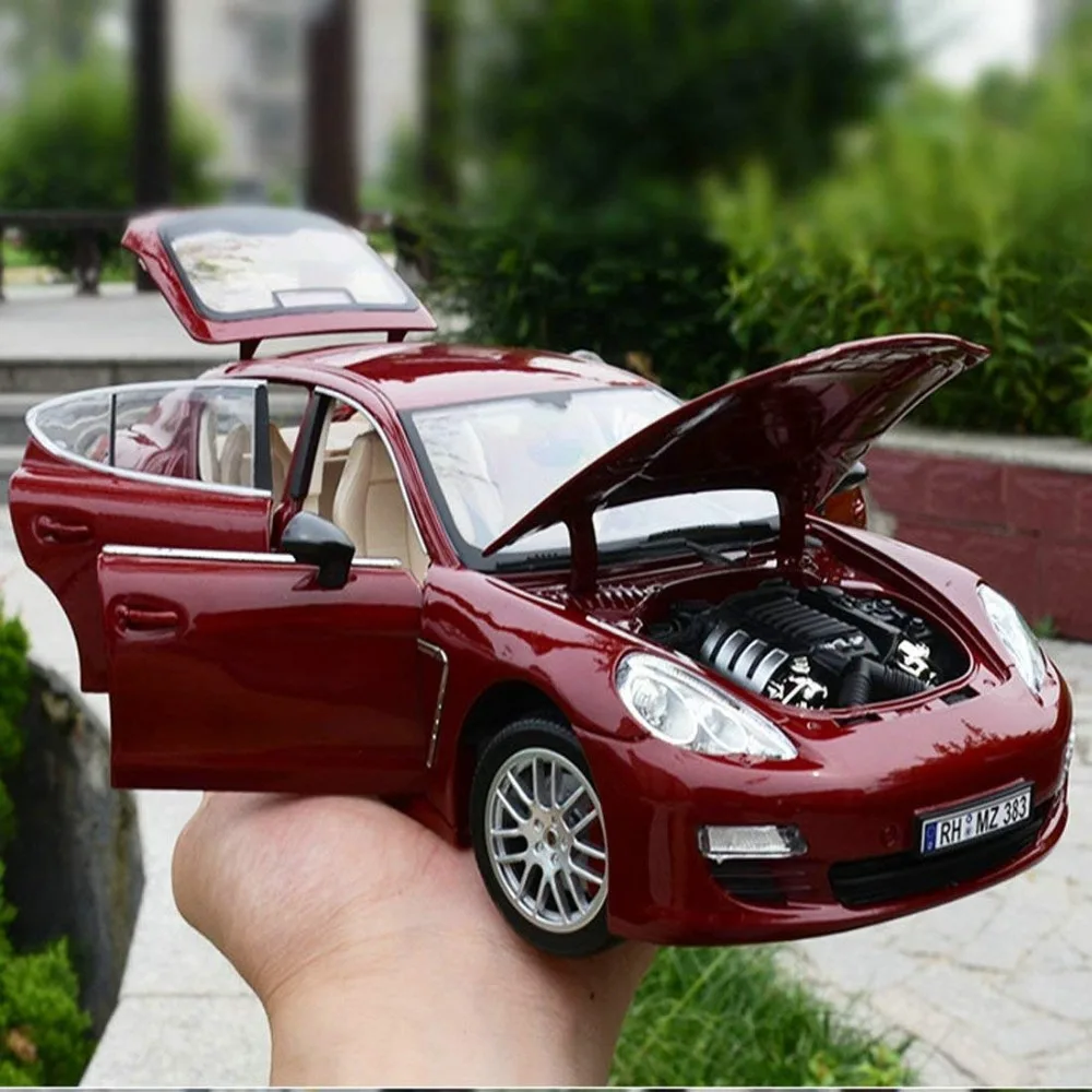 1:18 Modeliavimas lydinio automobilių sporto modelis Panamera su Vairo kontrolę, priekiniai varantys vairo žaislas Vaikams