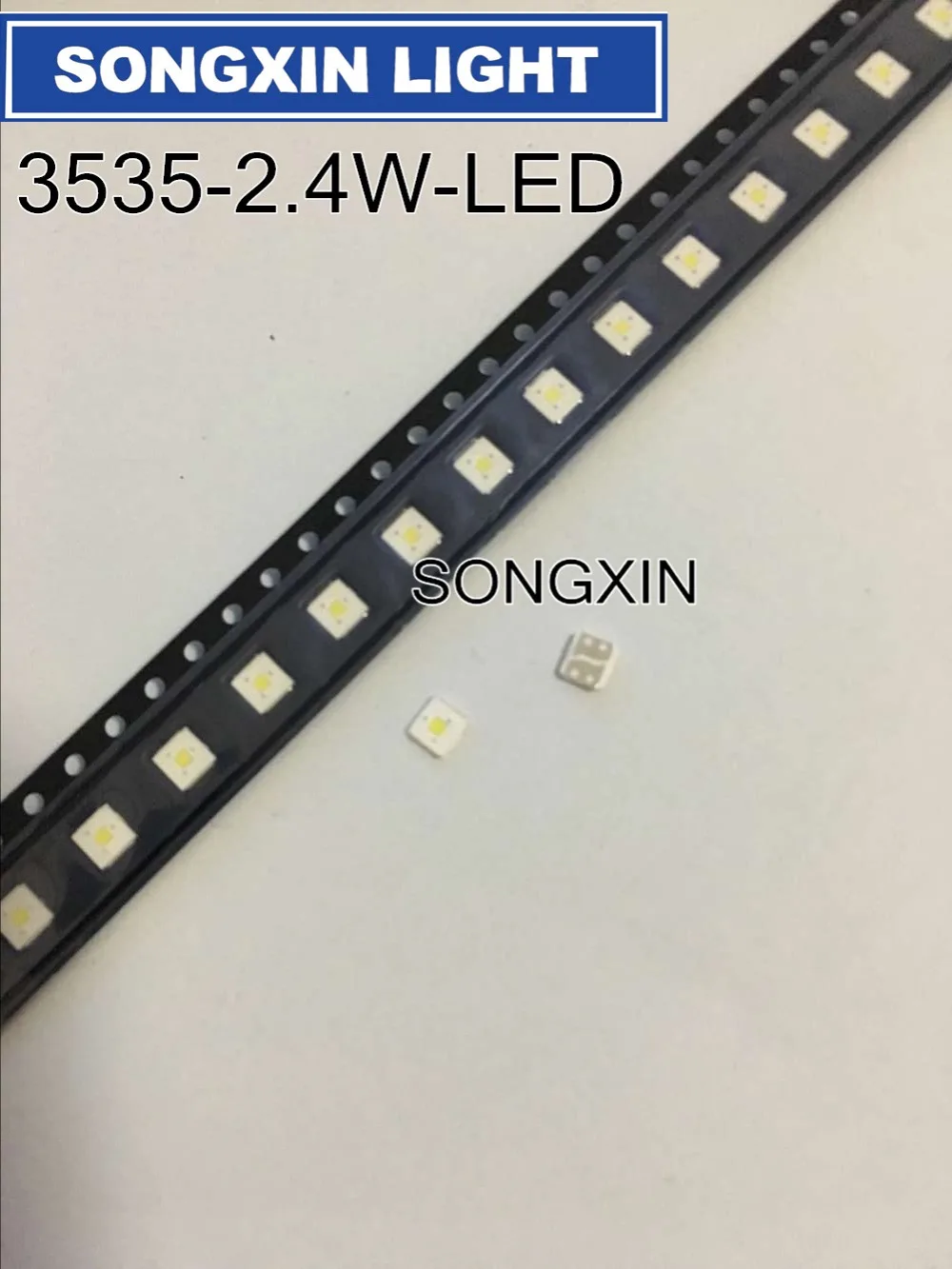 100VNT LIUMENŲ LED Backlight Flip-Chip LED 2.4 M 3V 3535 šaltai balta 153LM LCD Apšvietimas TV TV Taikymas
