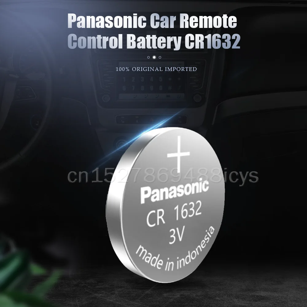 10VNT Originalus PANASONIC CR1632 CR 1632 3V Ličio Baterija Žiūrėti Skaičiuotuvas, Laikrodis Nuotolinio Valdymo Žaislai Mygtuką Moneta Ląstelių
