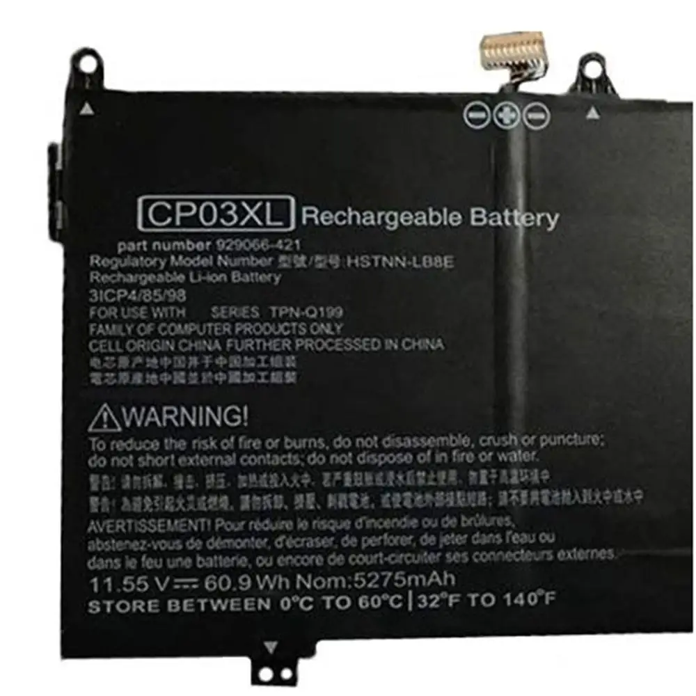 11.55 V 60.9 Wh 5011mAh CP03XL HSTNN-LB8E Originalus Laptopo Baterija HP TPN-Q195 TPN-Q199 929066-421 929072-855