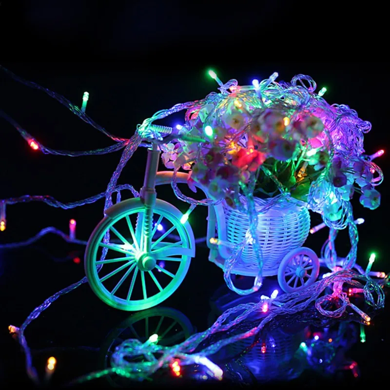 110V/220V Lauko Namo 20M 200 LED Pasakų String Žiburiai Kalėdų Vakarėlį Vestuvių Šventė Apdailos 8 Režimai Girliandą Žibintai