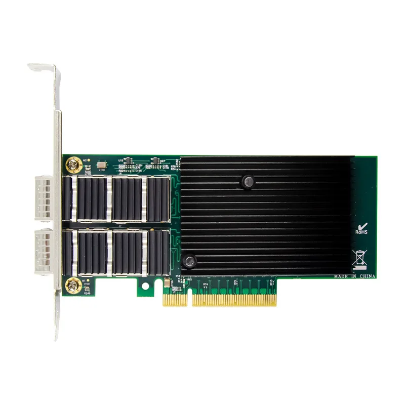 2 Port PCIE X8 40Gbps Optinio Pluošto SFP pcie Lan kortelės Lustas 
