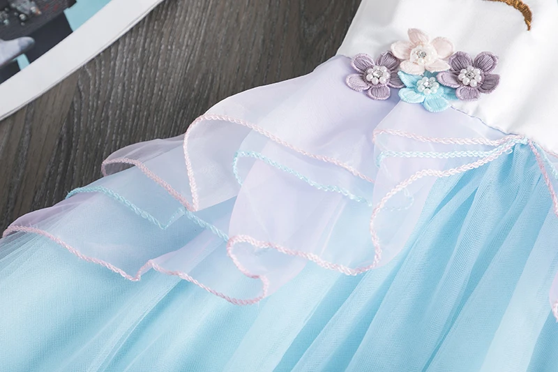 2020 Fantazijos Vienaragis Suknelė 3-8 Metų Mergina Vaikų Princesė Kostiumas Vaikams Gimtadienio Kūdikių Tutu Vaikų Drabužiai