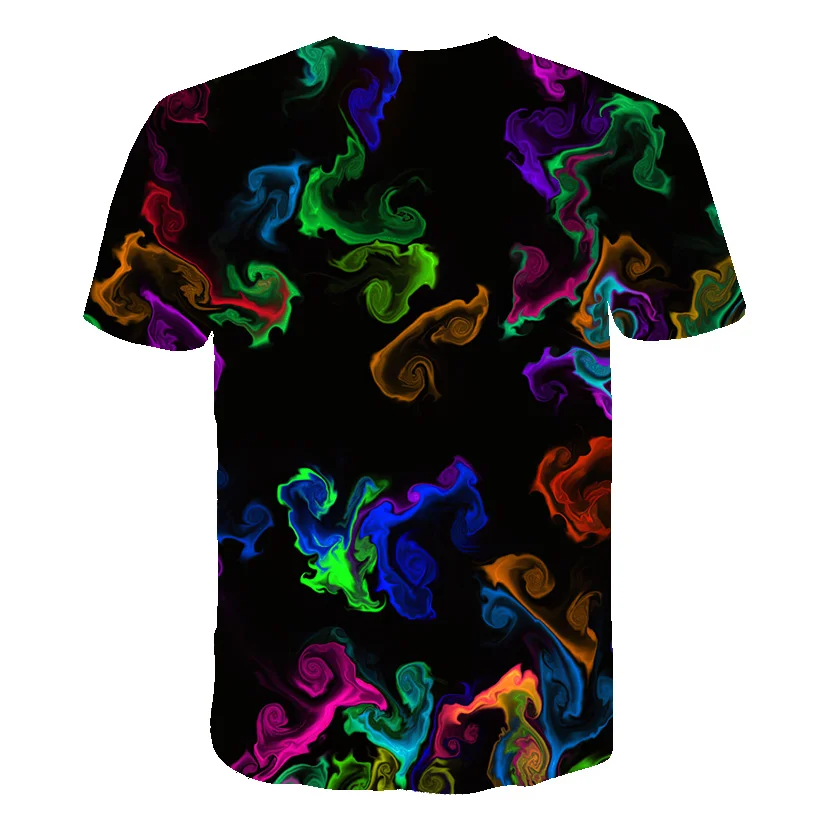 2020 Naujas Kaklaraištis Dažų 3D Atspausdintas T-shirt Vyrų Atsitiktinis Negabaritinių marškinėliai Vasaros Trumpas Rankovės O-Kaklo Viršų Prarasti Spalvotų T-marškinėliai, topai