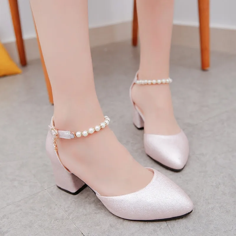 2020 m. pavasarį ir vasarą su moterų batai seklių baotou sandalai grubus su 6 cm aukščio kulniukai Sandalias femeninas x63