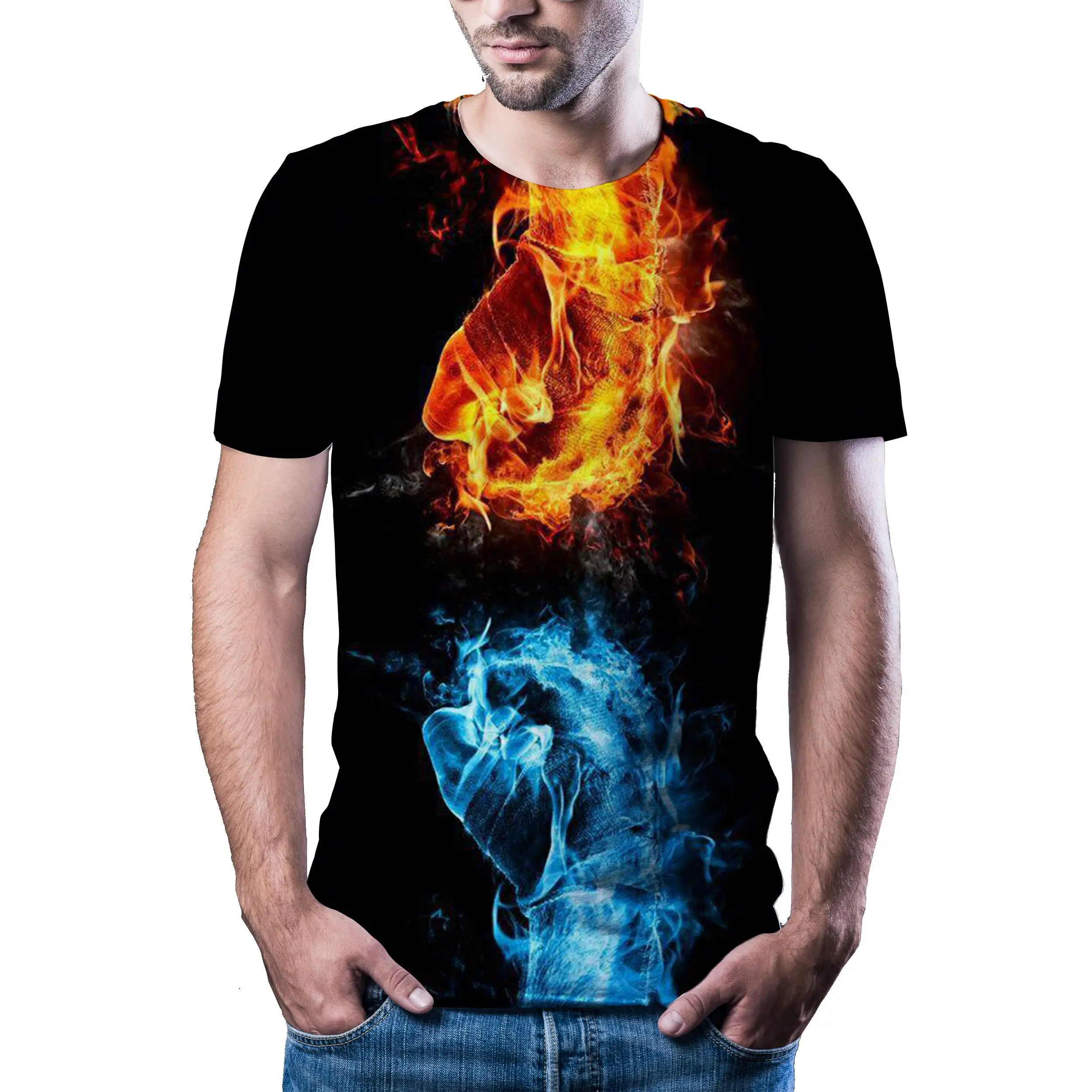 2020 naujas vyrų karšto markės vyriški laisvalaikio gyvūnų 3D spausdinimo T-shirt 3D gamtos įdomus, t-marškinėliai, vyriški drabužiai, marškinėliai vasaros Azijos dydis