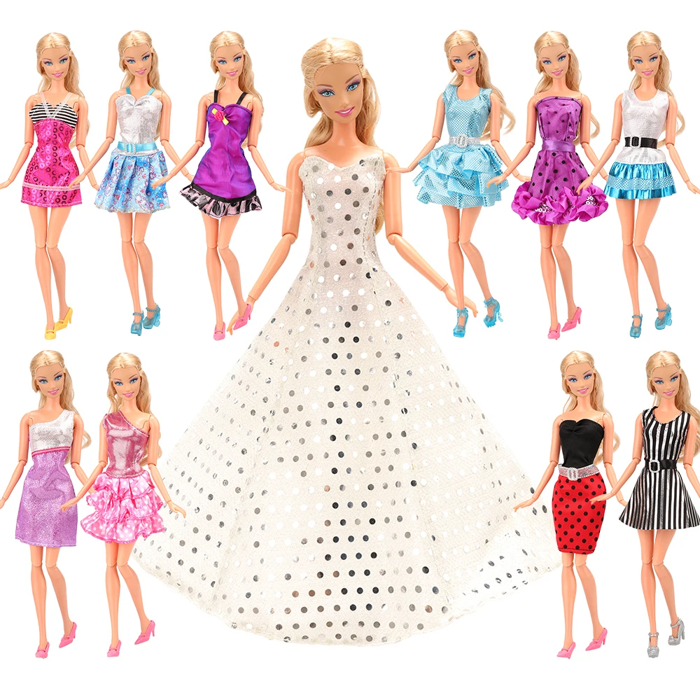 22 straipsniai/Set Vaikams, Žaislai Aksesuaras =12 lėlės Suknelė atsitiktinis+10 Batus Princesė Mūsų kartos lėlės Drabužių, Aksesuarų Barbie Dovana