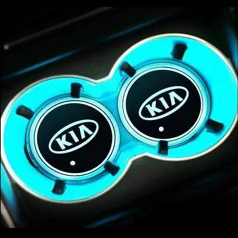 2X Led Automobilio Logotipas Taurės dega KIA OPTIMA K5 K2 K3 K7 KX1 KX3 KX5 KX7 CERATO Sorento sportage Rio 2 3 4 5 XCeed Seltos Priedų