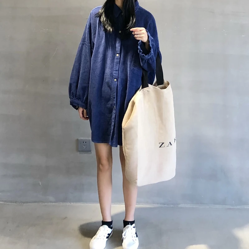 3 spalvų 2018 m. rudens ir žiemos korėjos stiliaus Kietas Palaidinė ilgomis Rankovėmis Velvetas palaidinės Moterims Topai outwear paltai (C6265)