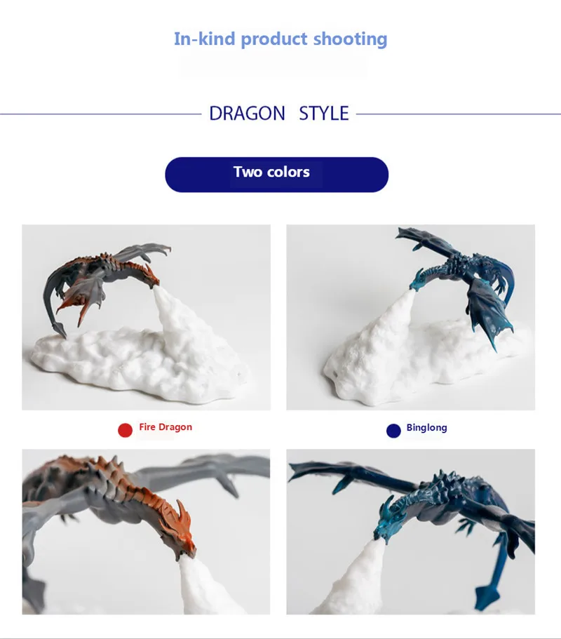 3D Modeliavimas Ugnies Drakonas Lempa Led Įkrovimo Dinozaurų Naktį Šviesos, Namų Apdaila Dekoratyvinis 3D Stalo Lempa, Miegamojo Dovanos