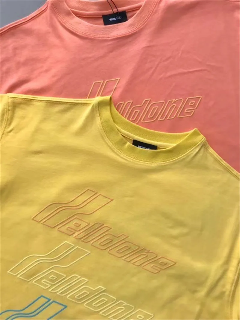 3D Putos Spausdinimo WELLDONE Marškinėlius Vyrai Moterys 1:1 Aukštos Kokybės Viršūnes Tees We11 Padaryta T-Shirt Mens