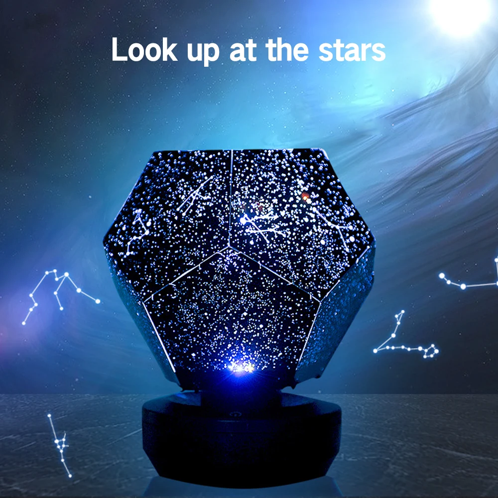 3D Žvaigždė Dangaus Projekcija Šviesos diodų (LED) Stary Naktį Lempos Vaikams Miegamasis Romantišką Naktį Šviesos namuose Apdaila Apšvietimo Įtaisą