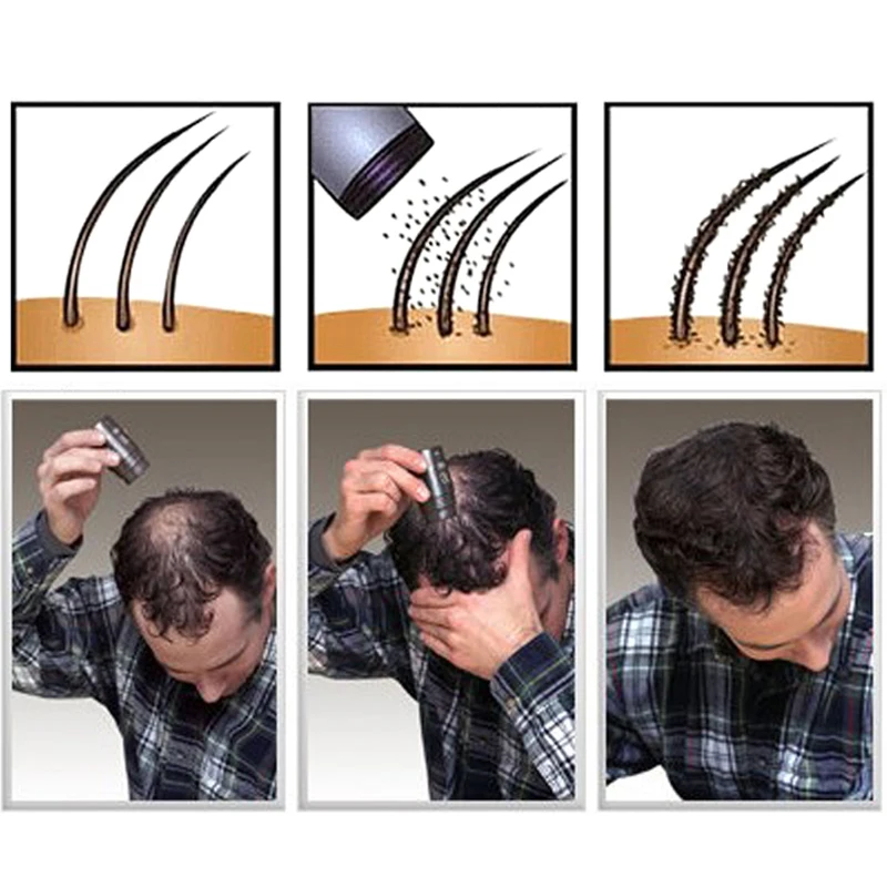 4pc Toppik Keratino Plaukų Statybos Holdingo Skaidulų 9 Spalvos Plaukų Pilna Plaukų Slinkimas Makiažo Augimo Produktai, plaukų Priežiūra, gydymas 27.5 g
