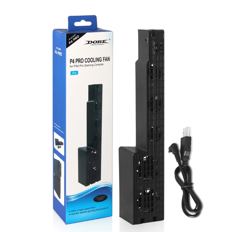 5-Ventiliatorius Išorės Super Turbo USB Aušinimo Ventiliatorius Playstation4 PS4 Pro Žaidimų Konsolės