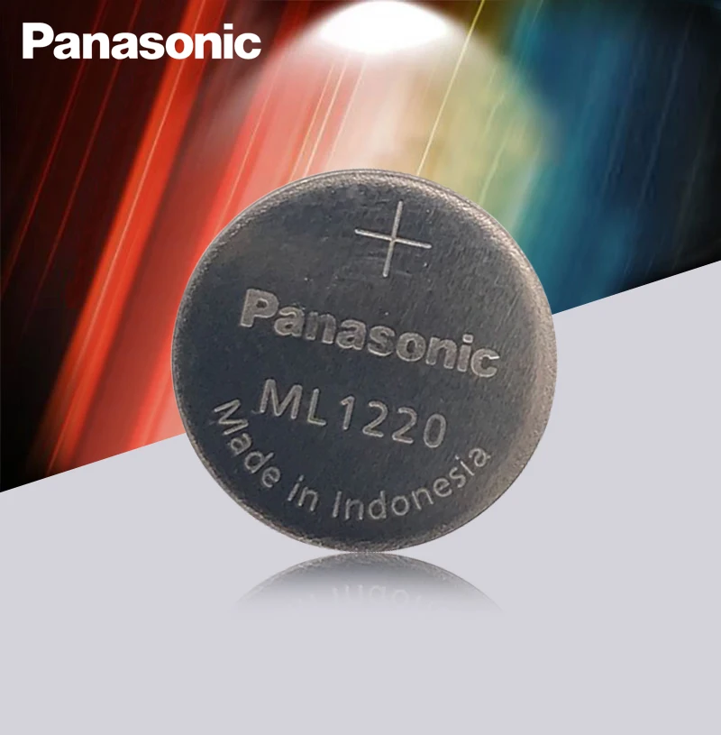 5VNT/Daug Originalių Panasonic ML1220 3V ML 1220 Įkrovimo RTC CMOS BIOS Atgal į Viršų Ląstelių Mygtuką Monetos Baterija Baterijos