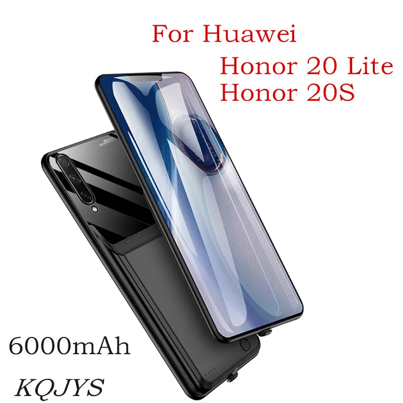 6000mAh Nešiojamų Galia Banko Baterijos Kroviklis Atvejais Huawei Honor 20S 20 Lite Baterija Atveju Nešiojamų Baterijų Įkrovimo Dangtis
