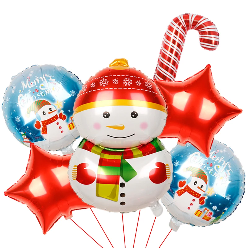 7pcs/daug Navidad Linksmų Kalėdų Folija Balionai Santa Sąlyga Sniego Elnias Naujųjų Metų žvaigždė Globos Kalėdų Dekoracijos namams