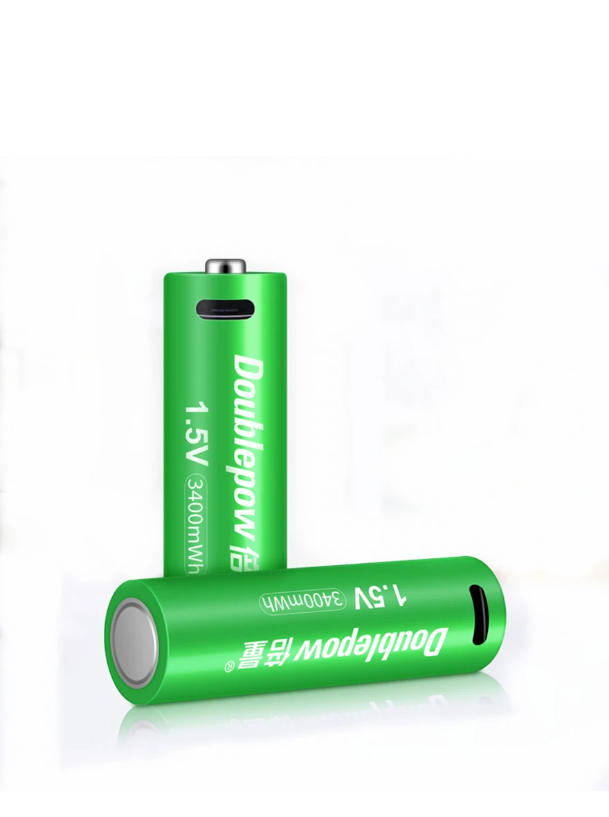 8pcs/daug Naujų 1,5 V AA įkraunamos baterijos 3400mWh USB įkraunama ličio baterija Micro USB kabelis greito įkrovimo