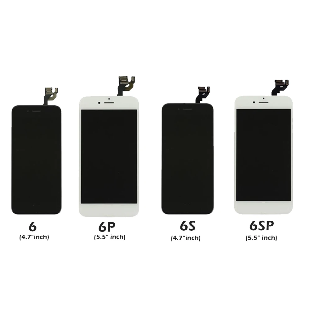 AAA, Pilnas Komplektas Asamblėjos iPhone 6 6S 7 8 Plius LCD Baigė Su 3D Jėga 