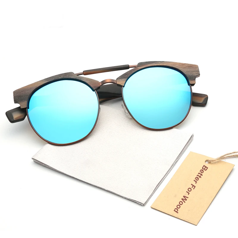 Acetato Medienos tekstūros Klasikinis Poliarizuoti Akiniai nuo saulės Vyrams, Moterims UV400 Saulės Akiniai Vyras Moteris Vintage akiniai