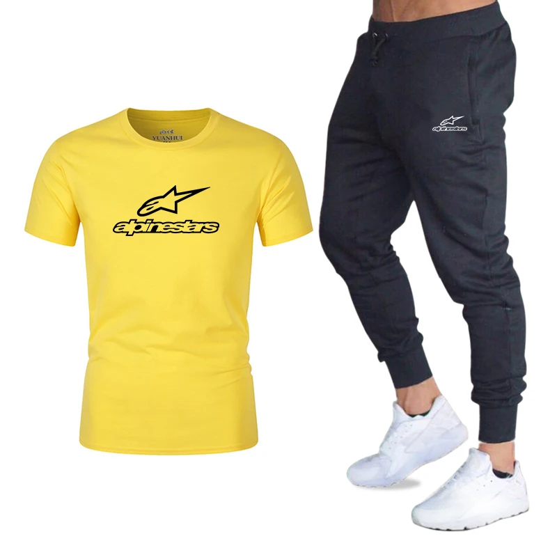 Alpinestar Mada, T-marškinėliai, Kelnės, vyriški Sportiniai Vasaros Vyrų Kostiumas Drabužius trumparankoviai marškinėliai Atsitiktinis kelnės 2020 Prekės Rinkiniai