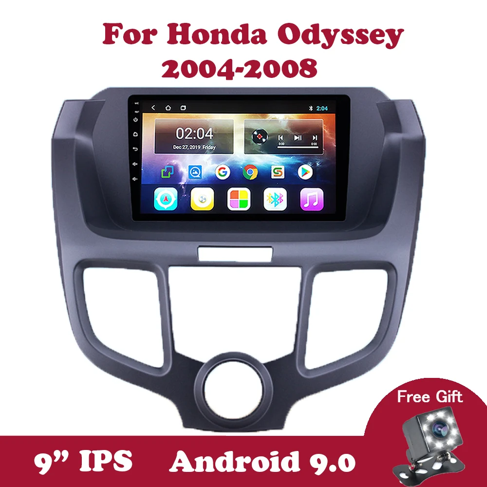 Android 9.0 Honda Odyssey RB1 2004-2007 m. 2008 Auto Automobilio Radijo 9 colių 2.5 D Su Canbus GPS Navigacijos, Multimedijos Grotuvas Stereo