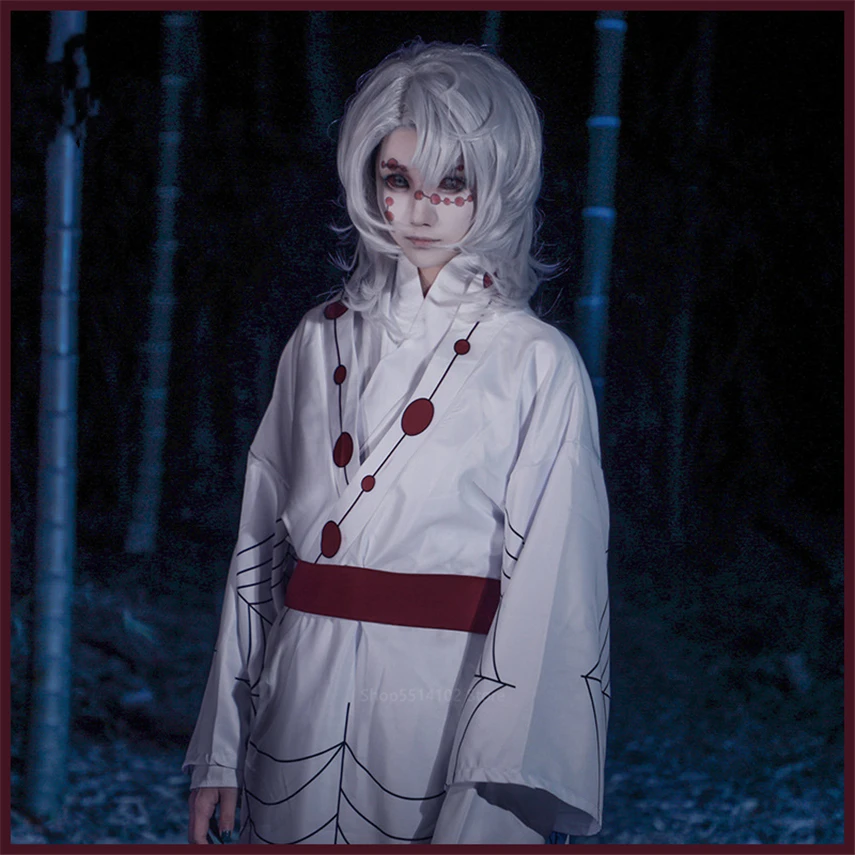 Anime Demon Slayer Kimetsu nr. Yaiba Cosplay Rui Kostiumo Kimono Unform Voras Dvasios Sesuo, Mama Cosplay Helovinas Kostiumas C98C43