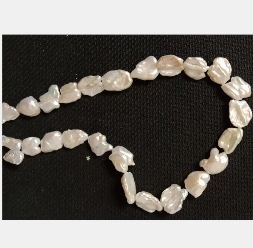 Apsvaiginimo big 13-18mm baroko gėlo vandens dirbtiniu būdu išaugintų perlų necklace17