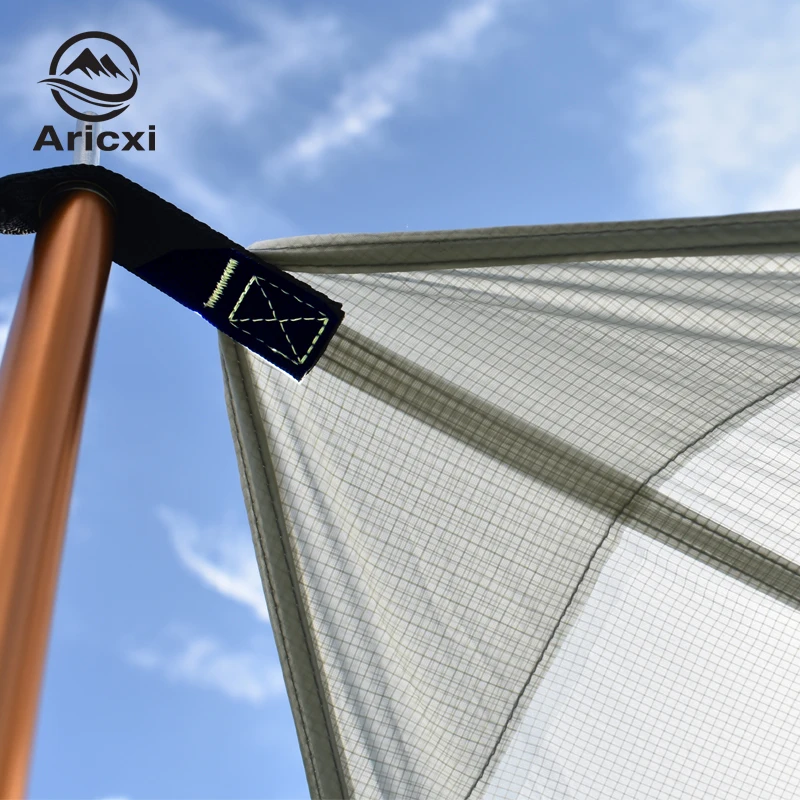 Aricxi 3.9*2.9 metrų 15D nailono silikono danga, aukštos kokybės lauko caming palapinę, pastogę Drugelio formos brezentas