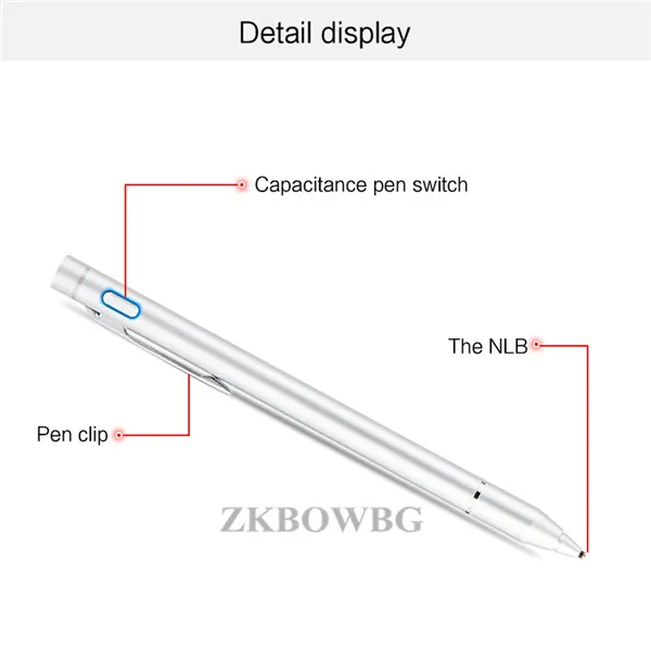 Aukšto Tikslumo Capacitive Pen Metalo PLUNKSNŲ 1.35 mm Hp Spectre / Paviljono X360 Stream 7 Touch Screen Tablet Aktyvus Stylus pen