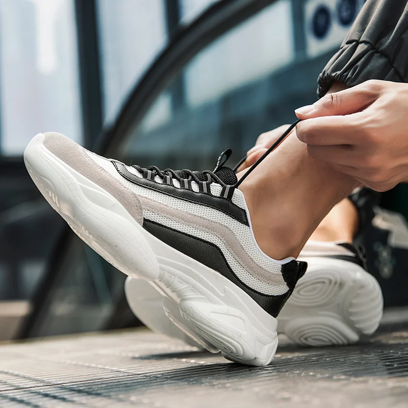 Aukštos kokybės bėgimo bateliai vyrai patogus lauko sportiniai bateliai vyriški laisvalaikio kvėpuojantis batai Zapatillas pėsčiomis bėgimo bateliai