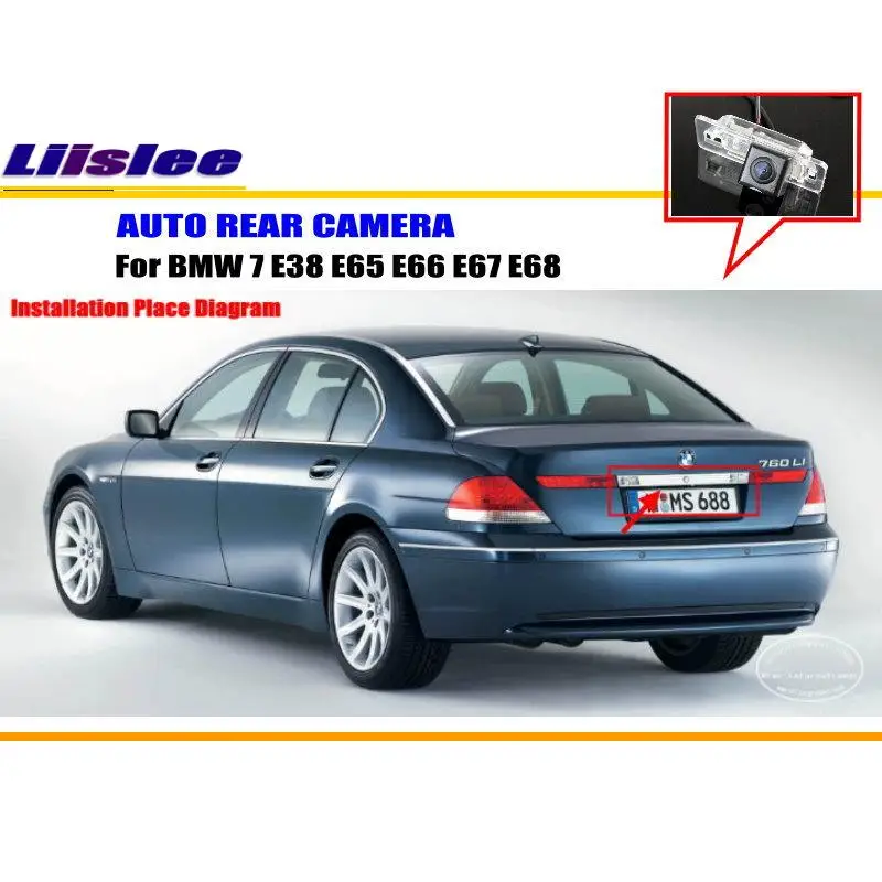 Automobilio Galinio vaizdo Kamera, Skirta BMW 7 E38 E65 E66 E67 E68 HD Transporto priemonių Stovėjimo Galinio vaizdo Atvirkštinio AUTO CCD KAMERA