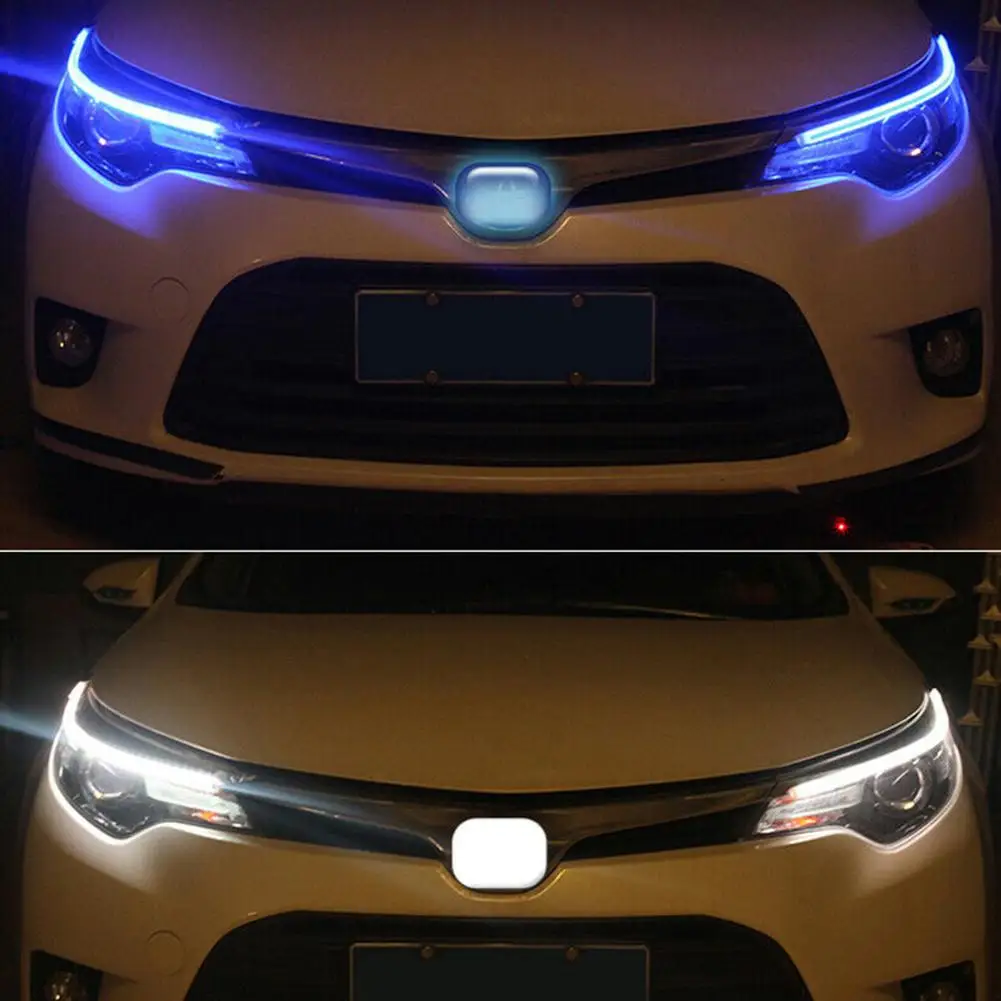 Automobilio LED Šviesos Juostelės APP Kontroliuoti Šviesos važiavimui Dieną Lankstus, Vandeniui LED Lempos Juosta Kaspino RGB