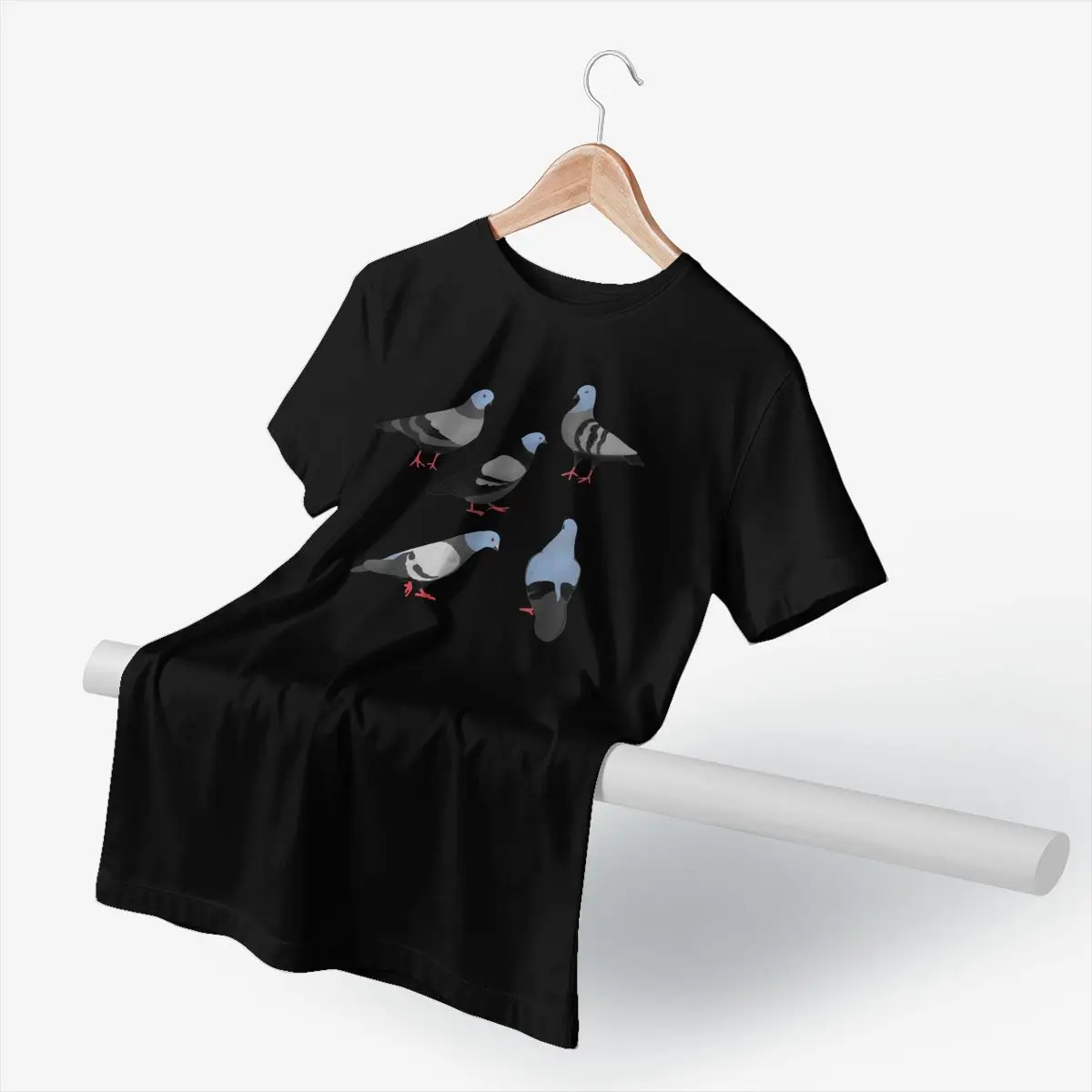Balandžių Paukščių Marškinėliai Balandžiai T-Shirt Nuostabus Negabaritinių Marškinėliai, Vyrų Trumpomis Rankovėmis Spausdinti 100 Medvilnės Marškinėlius