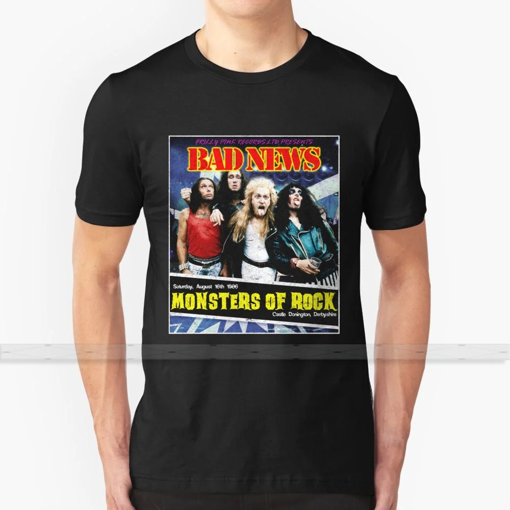 Bloga Žinia ir Monstrai Rock! Vyrams, Moterims Marškinėliai Spausdinti Viršuje Tees Medvilnės Cool T shirts 5xl 6xl blogų naujienų muzika