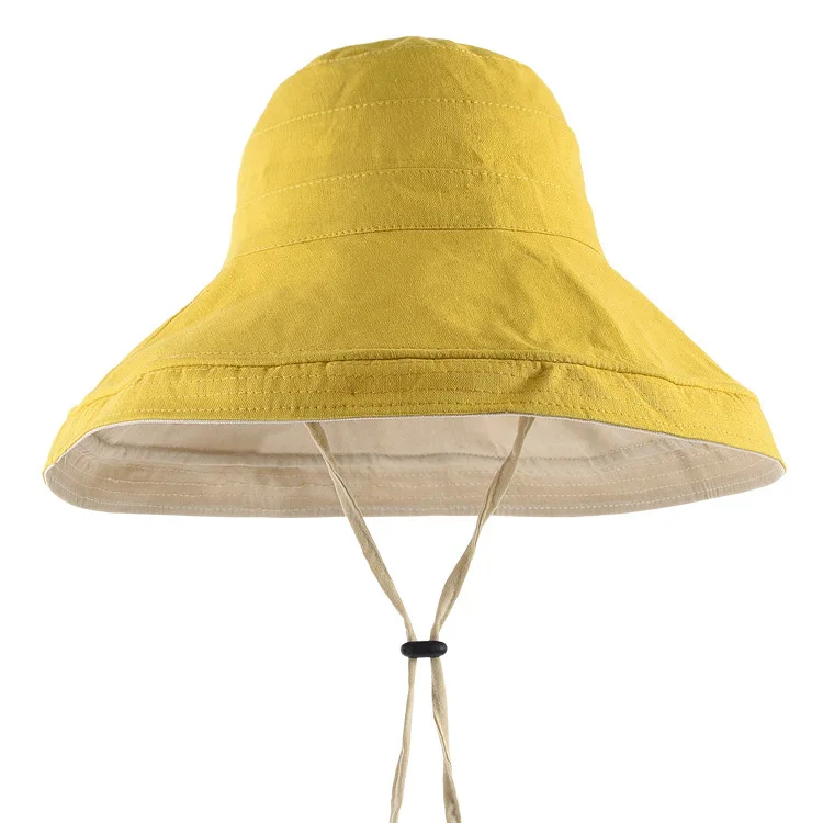 COKK Skrybėlę Moterų Kibiro Kepurę dvipusis Spalvos skėtį nuo saulės, Vasaros Saulės, Sulankstomas Saulės Skrybėlę Beach Vacation korėjos Stilius Platus Kraštų