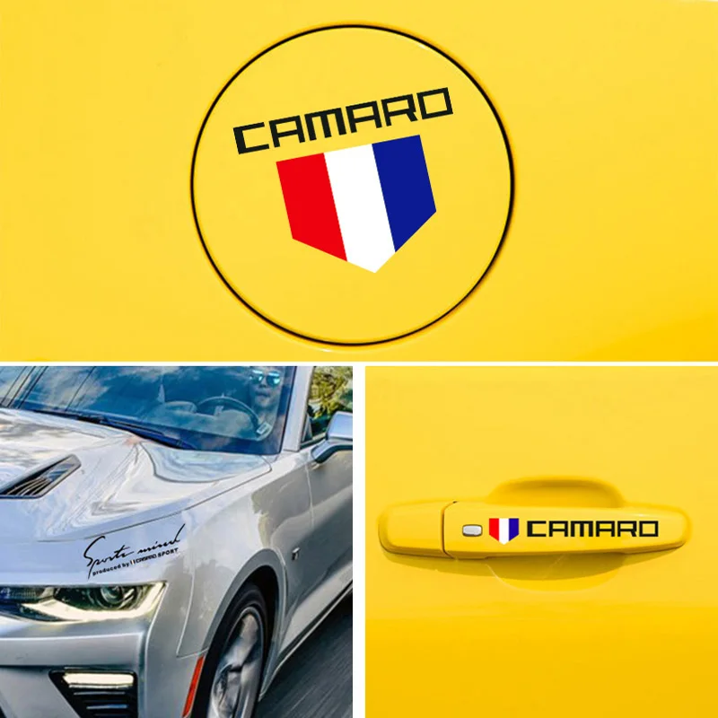 Camaro Zl1 Corvette Laišką Ženklelis Emblema Lipdukas Automobilio Durų Rankena Lempos Antakių Kuro Bako Automobilio Sparnas Galiniai Kamieno Decal